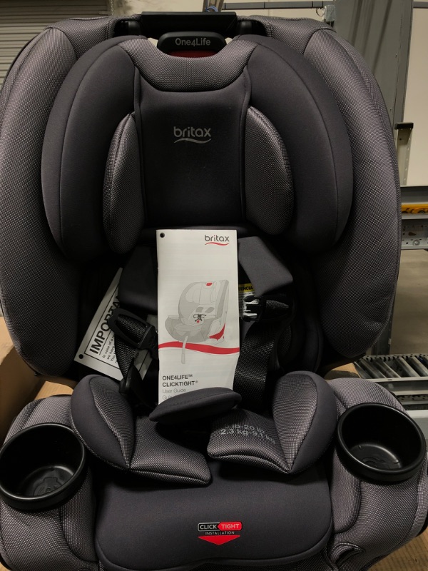 Photo 2 of Britax One4Life ClickTight All-in-One Car Seat – 10 Years of Use – Infant, Convertible, Booster – 5 to 120 pounds - SafeWash Fabric, Drift Drift [New Version]