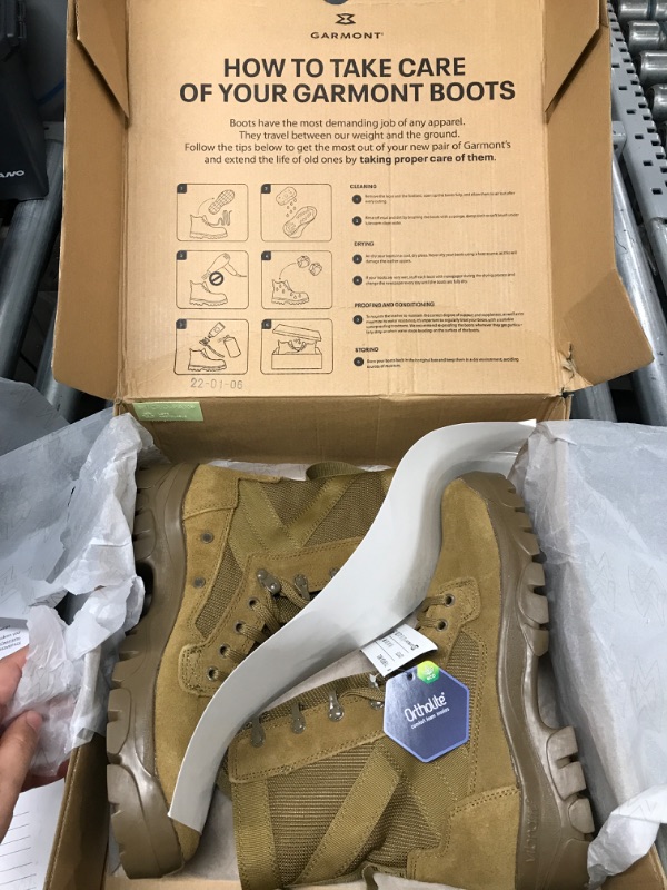 Photo 1 of GARMONT T8 Bifida Combat Boots for Men and Women, Army Regulation Footwear (AR670-1), Coyote 8.5 W