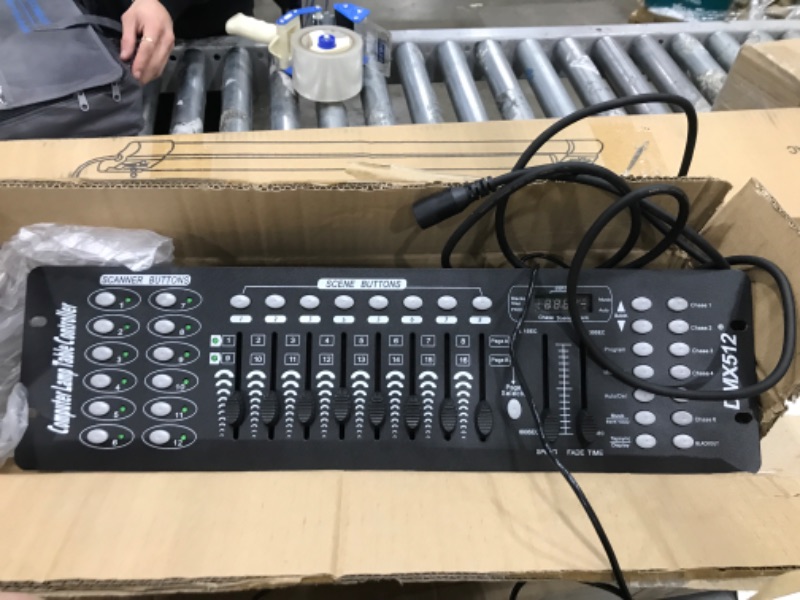 Photo 2 of ** PARTS ONLY *** Dmx Controller, Dmx Console,192CH Dmx512 Console, With 2m/6.6 ft DMX Signal Cable, Controller Panel Use For Editing Program Of Stage Lighting Runing