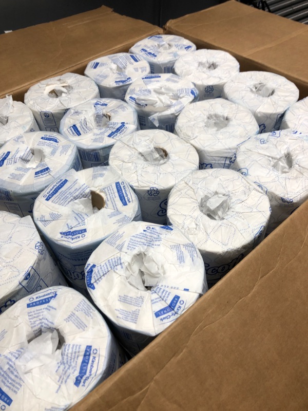 Photo 3 of 78 ROLLS Scott® Professional 100% Recycled Fiber Standard Roll Bathroom Tissue (13217), 2-Ply, White, 78 Rolls / Case, 473 Sheets / Roll, 37,840 Sheets / Case