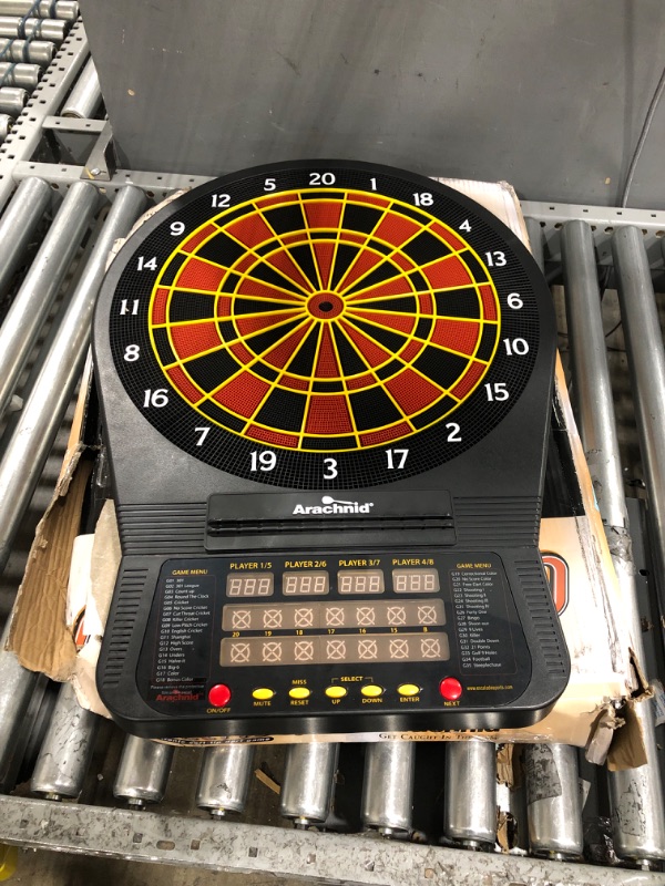 Photo 2 of "MISSING POWER CABLE" Arachnid Cricket Pro 670 Tournament-Quality Dartboard with 35 Games and 318 Variations (6 Cricket Games) , Black