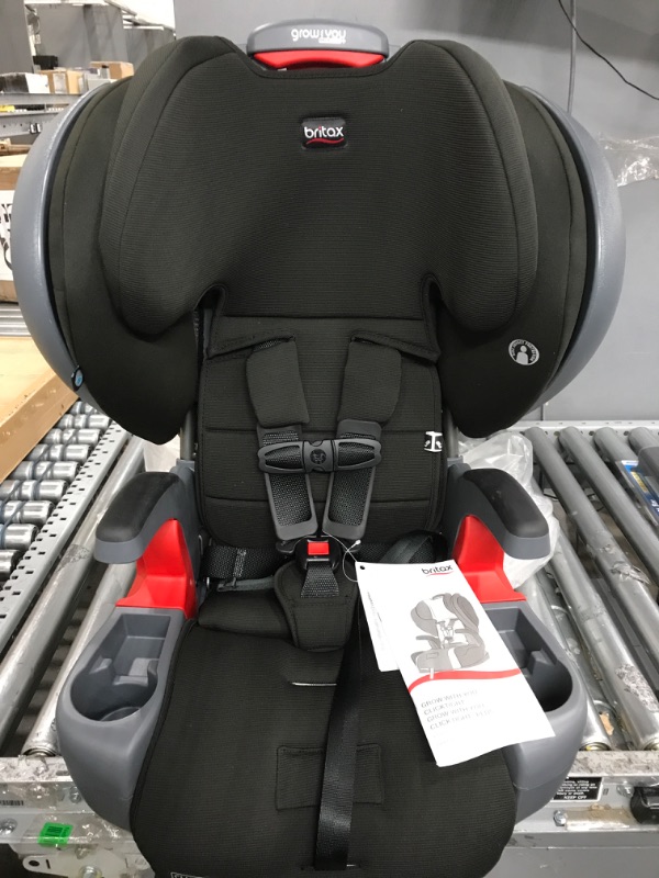 Photo 2 of Britax Grow with You ClickTight Plus Harness-2-Booster Car Seat, Jet Safewash Fabric ClickTight Plus Jet