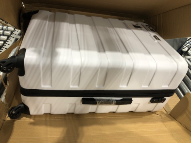 Photo 2 of **NEW** COOLIFE Luggage 3 Piece Set Suitcase Spinner Hardshell Lightweight TSA Lock 3 Piece Set white