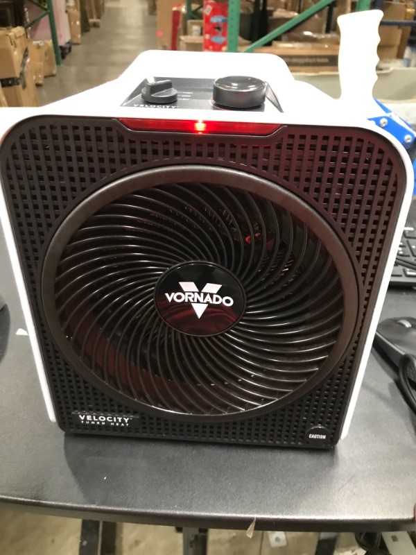 Photo 3 of ***TESTED WORKING*** Vornado Velocity 3 Space Heater with 3 Heat Settings, Adjustable Thermostat, and Advanced Safety Features, White Velocity 3 Heater