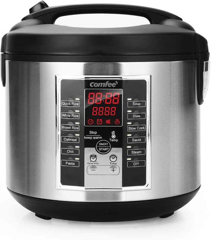 Photo 1 of ***TESTED/ TURNS ON*** COMFEE' Rice Cooker, Slow Cooker, Steamer, Stewpot, Saute All in One (12 Digital Cooking Programs) Multi Cooker (5.2Qt ) Large Capacity, 24 Hours Preset & Instant Keep Warm
