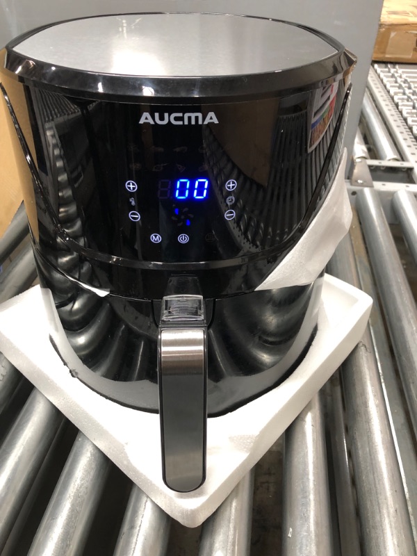 Photo 2 of Aucma Air Fryer, 6.3 QT Air Fryer Oven, Healthy Cooker with Preset Keep Warm Dehydrates & Ferment Functions, Digital Touchscreen and Nonstick Basket, 1800W
