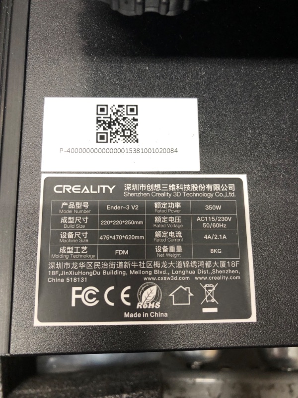 Photo 4 of Official Creality Ender 3 V2 Upgraded 3D Printer with Silent Motherboard Meanwell Power Supply Carborundum Glass Platform Resume Printing Function, DIY FDM...
