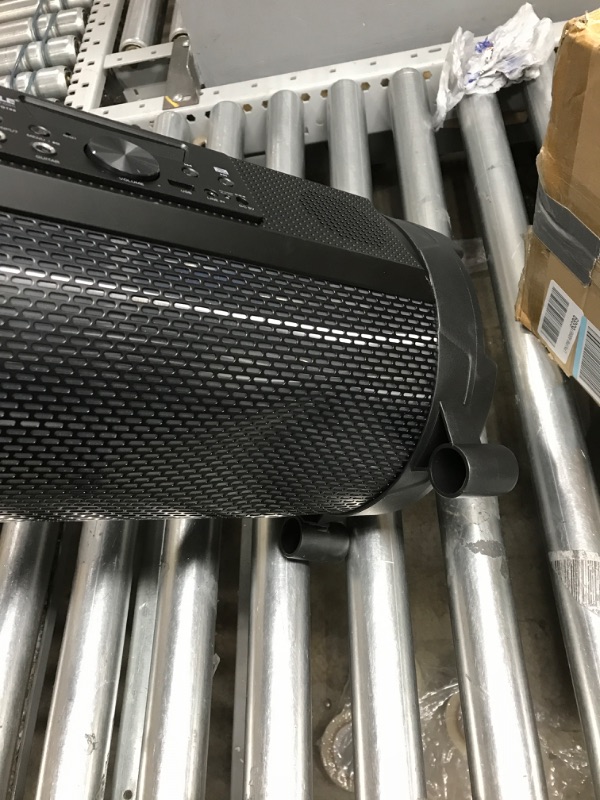 Photo 3 of (NOT TESTED,DAMAGED)Wireless Portable Bluetooth Boombox Speaker - 500W 2.1Ch Rechargeable Boom Box Speaker Portable Barrel Loud Stereo System with Flashing LED, Digital LCD Display, AUX, USB, 1/4" Mic IN - Pyle PBMSPG180 Mike 500 watts Stereo Speaker