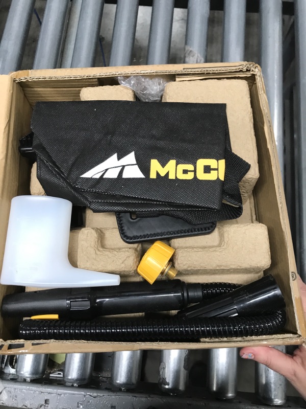 Photo 2 of ***TESTED POWERS ON*** McCulloch MC1230 Handheld Steam Cleaner with Extension Hose, 11-Piece Accessory Set, Chemical-Free Cleaning, Black