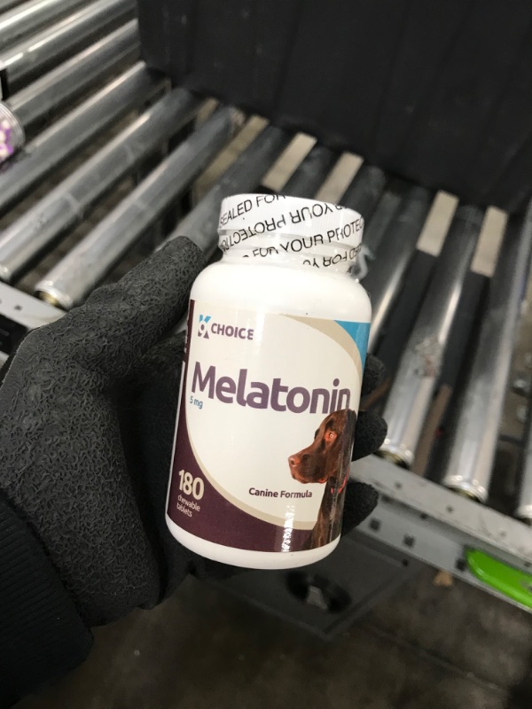 Photo 1 of *EXPIRES Aug 2023*
K9 Choice 5mg Melatonin Chewable Tablets - 180ct Bottle, Specially Formulated Melatonin for Dogs
