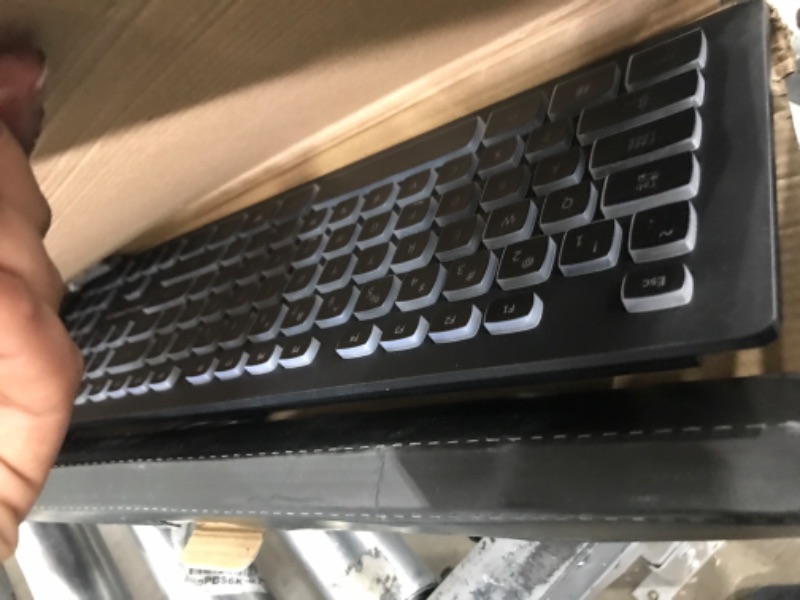 Photo 2 of Monoprice Deluxe Backlit Keyboard - Black, Ideal for Office Desks, Workstations, Tables - Workstream Collection