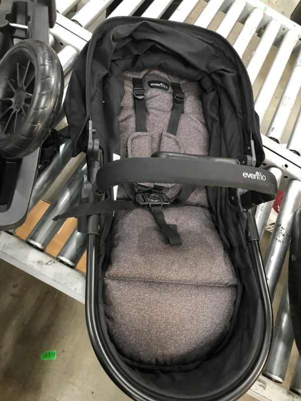 Photo 2 of 4 Piece - Evenflo Pivot Modular Travel System With SafeMax Car Seat
