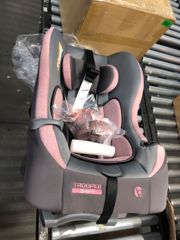 Photo 2 of BABY TREND TROOPER 3-IN-1 CONVERTIBLE CAR SEAT, CASSIS PINK