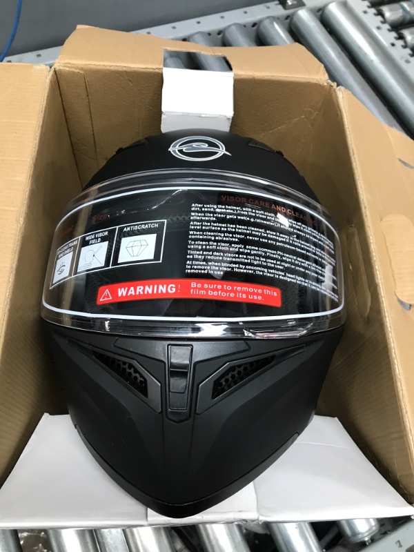 Photo 4 of Phantom Aquatics Rapido Boutique Collection Snowmobile Motorcycle Dual Visor Flip Up Modular Full Face Helmet DOT Approved size Extra large