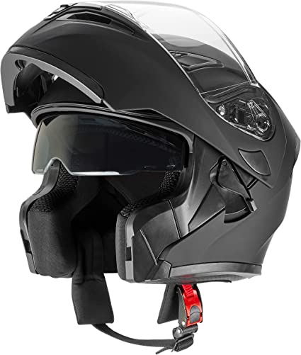 Photo 1 of Phantom Aquatics Rapido Boutique Collection Snowmobile Motorcycle Dual Visor Flip Up Modular Full Face Helmet DOT Approved size Extra large