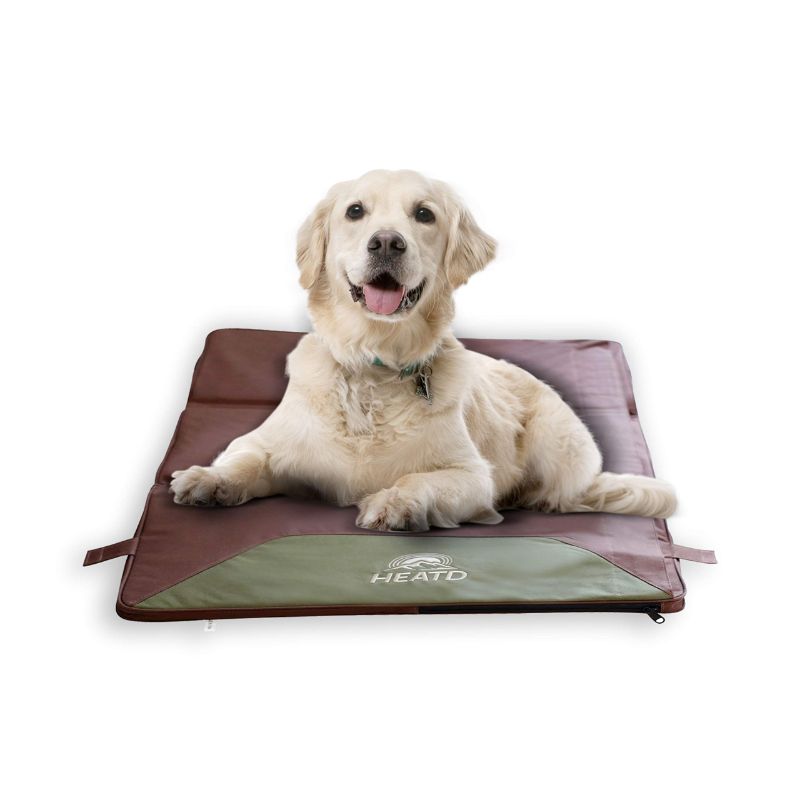 Photo 1 of -USED-HEATD DOG PET BED MATTRESS WITH REMOVABLE HEATING PAD, RECHARGEABLE BATTERY & COOLING PAD SLOTS (X-LARGE)
