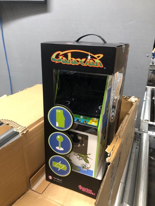 Photo 2 of (PARTS ONLYQUARTER ARCADES OFFICIAL GALAXIAN 1/4 SIZED MINI ARCADE CABINET BY NUMSKULL – PLAYABLE REPLICA RETRO
