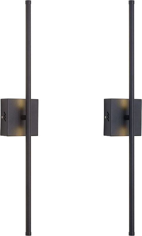Photo 1 of 
KARTOOSH Modern Wall Sconces Set of Two, 350° Rotate, LED Black Wall Light Fixtures, 3000K Warm Light Wall Lamp for Bathroom, Living Room, Bedroom, Hallway,...