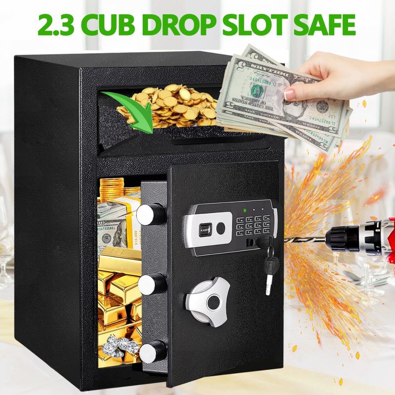 Photo 1 of 2.3 CUB Depository Drop Safe with Drop Slot for Money Deposit Cash Expense