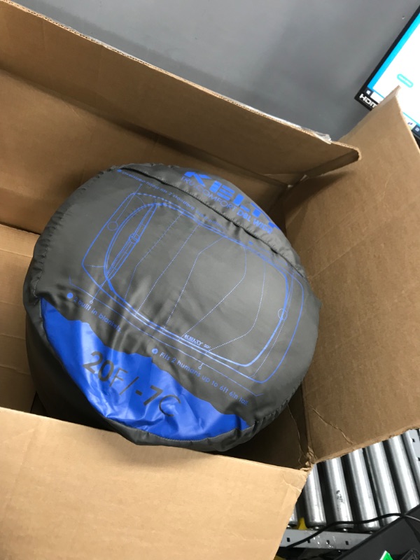 Photo 1 of Kelty Tru.Comfort Doublewide 20 Degree Sleeping Bag – Two Person Synthetic Camping Sleeping Bag for Couples & Family Camping Dark Shadow