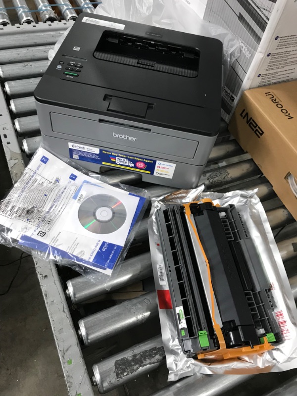 Photo 2 of Brother Compact Monochrome Laser Printer, HL-L2350DW, Wireless Printing, Duplex Two-Sided Printing, Refresh Subscription and Amazon Dash Replenishment Ready
