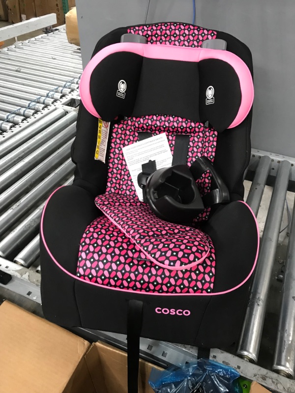 Photo 2 of Cosco Empire All-in-One Convertible Car Seat, Extended Use All-in-One Car Seat: Rear-Facing 5-40 pounds, Forward-Facing Harness 22-50 pounds, and Belt-Positioning 40-80 pounds, Spring Petals