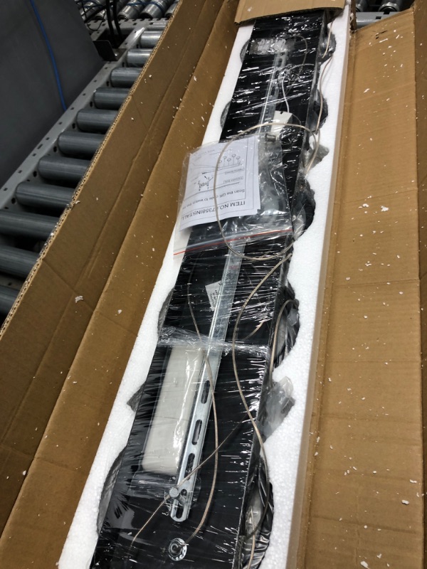 Photo 1 of Siittoo Black Pendant Light, 40W Dimmable LED Modern Chandelier with Spotlights, 5-Ring Adjustable Hanging LED Pendant Light Fixture Chandelier Lighting for Dining Living Room Kitchen Island ? Black-5 Rings with Bubbles-Dim