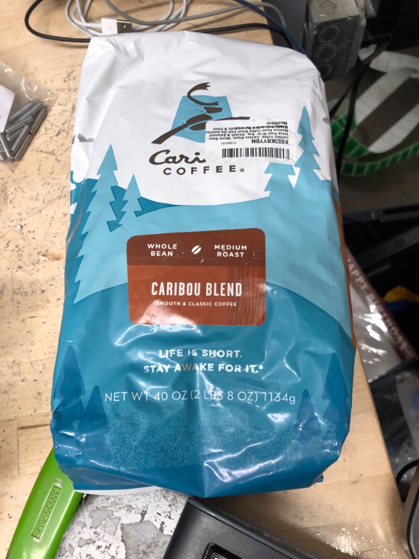 Photo 2 of *EXP: 5/21/2023*  Caribou Whole Bean Coffee 40 oz. Bag (Blend Medium Roast)