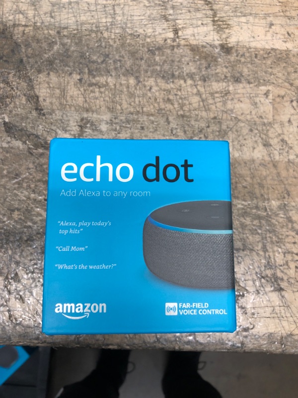 Photo 2 of Amazon Echo Dot (3rd Generation), Charcoal (B0792KTHKJ)
