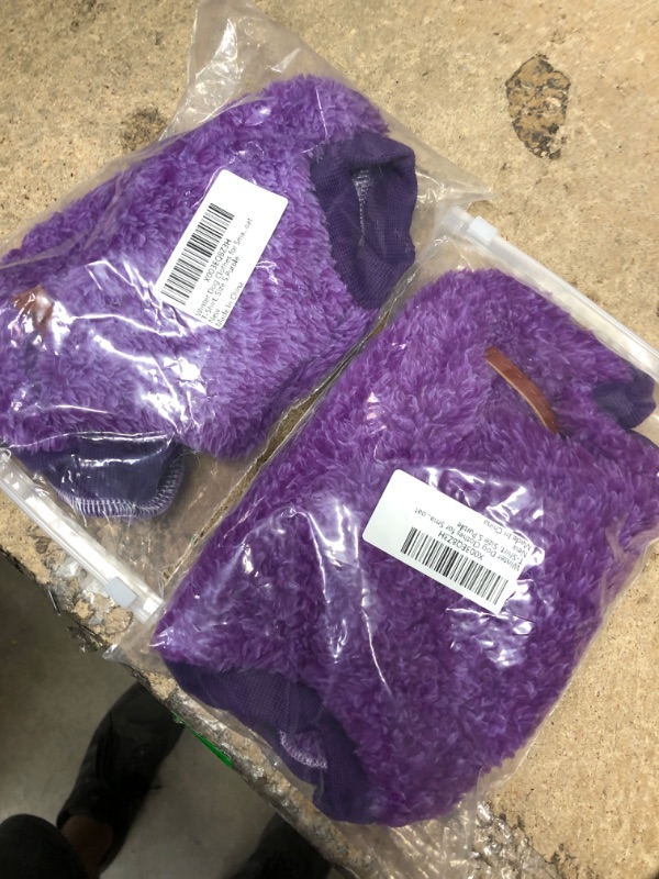 Photo 1 of 2 PCS BUNDLE
Winter Dog Clothes for Small Dogs Boy Girl Yorkie Chihuahua Warm Flannel Dog Sweater Pet Puppy Clothing Cat Doggie Coat T-Shirt, Size S,Purple Small Purple