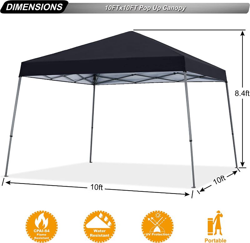 Photo 1 of ABCCANOPY Stable Pop up Outdoor Canopy Tent, Blue
