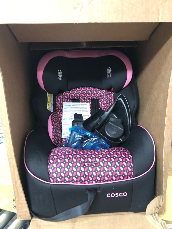 Photo 2 of Cosco Empire All-in-One Convertible Car Seat, Extended Use All-in-One Car Seat: Rear-Facing 5-40 pounds, Forward-Facing Harness 22-50 pounds, and Belt-Positioning 40-80 pounds, Spring Petals