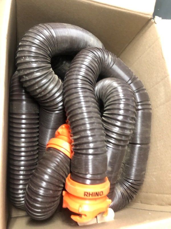 Photo 2 of Camco RhinoFLEX 10-foot RV Sewer Hose Extension Kit with Swivel Fitting, Frustration Free-Packaging (39774) 10ft Sewer Hose Extension Kit Frustration-Free Packaging