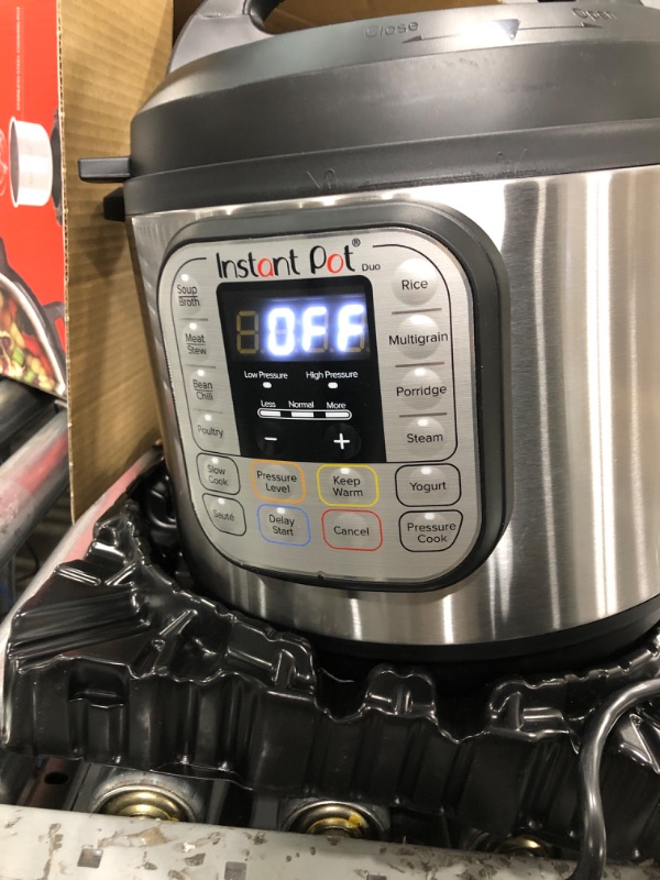 Photo 2 of ***TESTED POWER ON***Instant Pot Duo 7-in-1 Electric Pressure Cooker, Slow Cooker, Rice Cooker, Steamer, Sauté, Yogurt Maker, Warmer & Sterilizer, Includes App With Over 800 Recipes, Stainless Steel, 6 Quart 6QT Duo Pressure Cooker