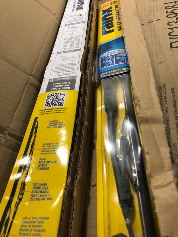 Photo 2 of Rain-X 820147 WeatherBeater Wiper Blades, 26" and 16" Windshield Wipers (Pack Of 2), Automotive Replacement Windshield Wiper Blades That Meet Or Exceed OEM Quality And Durability Standards 26" and 16" Combo