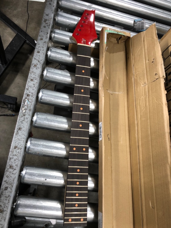 Photo 1 of Alnicov Electric Guitar Neck Maple Head Rosewood Fretboard 24 Fret for IBZ Parts Replacement Red