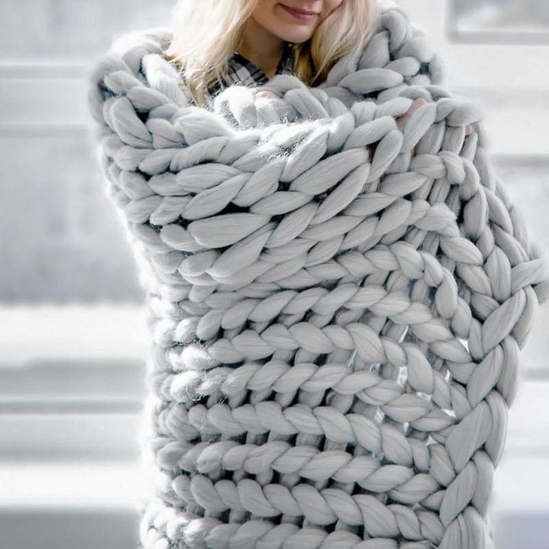 Photo 1 of *** STOCK PHOTO IS FOR REFERENCE ONLY*** Chunky Knit Blanket