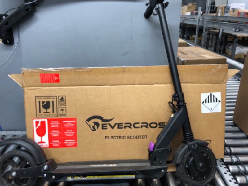 Photo 2 of EVERCROSS EV08E Electric Scooter, Electric Scooter for Adults with 8" Solid Tires & 350W Motor, Up to 19 Mph & 20 Miles Long-Range, 3 Speed Modes, Folding Electric Scooters for Adults Teenagers