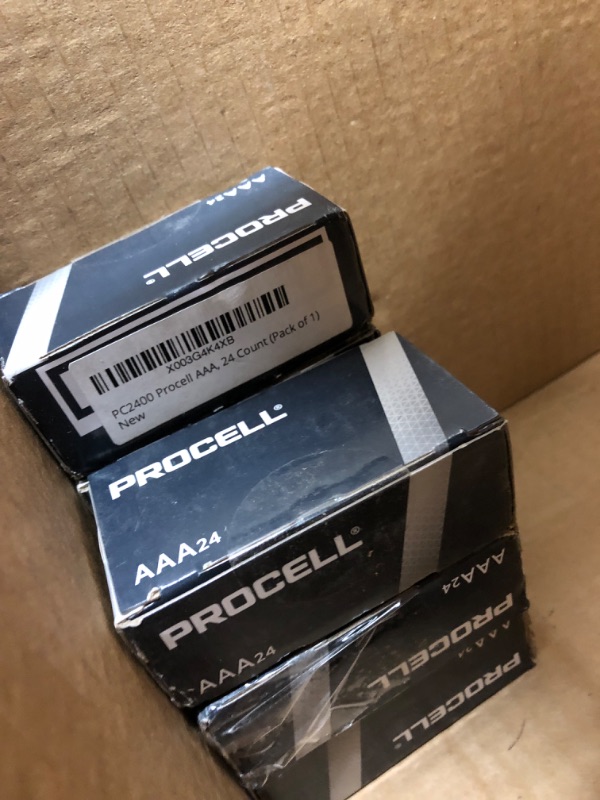 Photo 2 of *One box opened-Missing 6* Duracell Procell AAA 144 Counts - 6 Packs (24 Counts in Each Pack)
