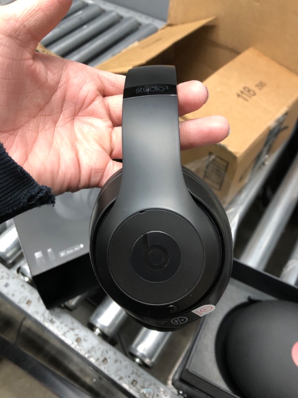 Photo 5 of Beats Studio3 Wireless Noise Cancelling Over-Ear Headphones - Apple W1 Headphone Chip, Class 1 Bluetooth, 22 Hours of Listening Time, Built-in Microphone - Matte Black Matte Black Studio3