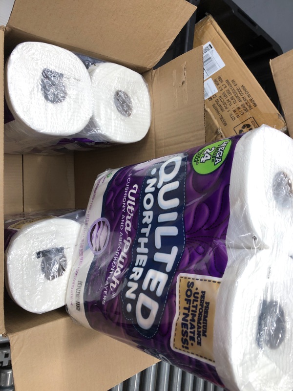 Photo 2 of 3 Pack
Quilted Northern Ultra Plush® Toilet Paper, 6 Mega Rolls = 24 Regular Rolls, 3-ply Bath Tissue