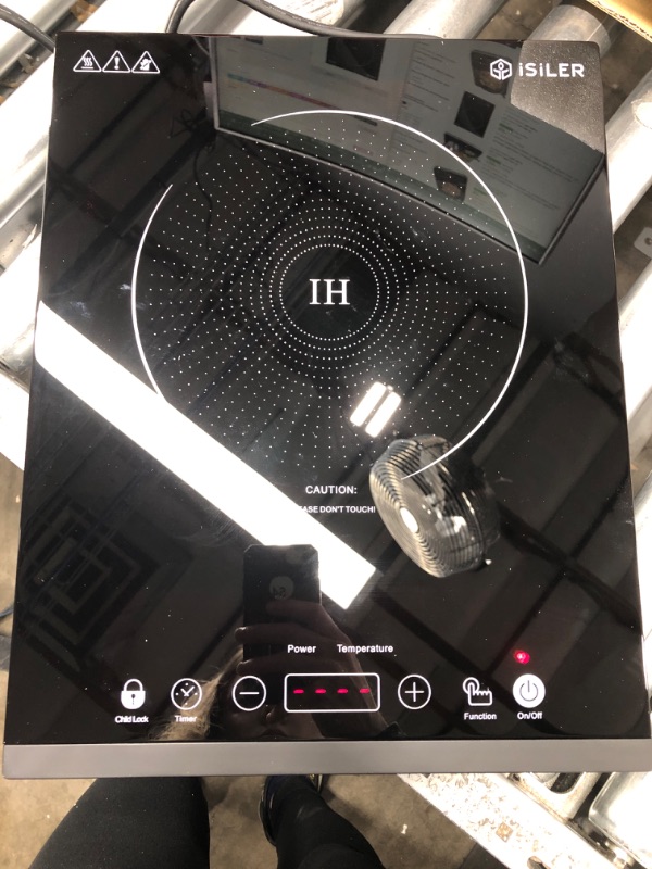 Photo 3 of *Tested* Portable Induction Cooktop, iSiLER 1800W Sensor Touch Electric Induction Cooker Cooktop with Kids Safety Lock, 18 Power 17 Temperature Setting Countertop Burner with Timer