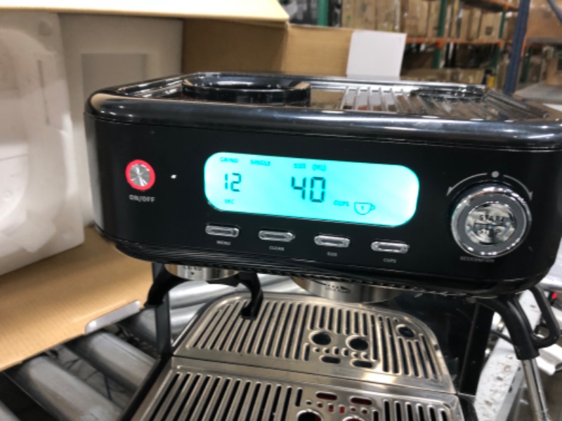 Photo 7 of **STEAM WAND NEEDS TO BE CLEANED, ART PIN MISSING**
EspressoWorks Barista Pro Series Espresso Machine with LCD Display, Milk Steamer, and Grinder – Ready To Brew In 60 Seconds – 15-Bar Espresso, Cappuccino, and Latte Machine 30-Piece Bundle Black