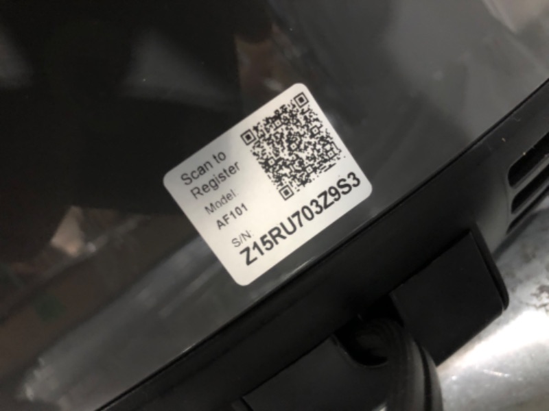 Photo 3 of DOOR DOES NOT LOCK INTO PLACE***Ninja AF101 Air Fryer that Crisps, Roasts, Reheats, & Dehydrates, for Quick, Easy Meals, 4 Quart Capacity, & High Gloss Finish, Black/Grey 4 Quarts