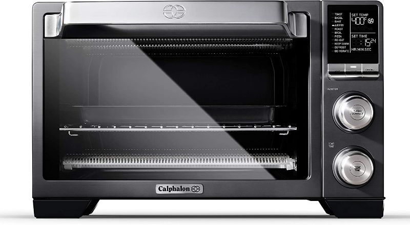 Photo 1 of ***TESTED/ TURNS ON*** Calphalon Air Fryer Oven, 11-in-1 Toaster Oven Air Fryer Combo, 26.4 QT/25 L, Fits 12" Pizza, Stainless Steel