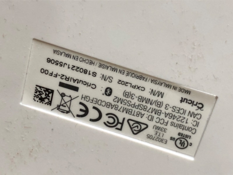 Photo 1 of ***TESTED/ TURNS ON*** Cricut Explore Air 2 - A DIY Cutting Machine for all Crafts, Create Customized Cards, Home Decor & More, Bluetooth Connectivity, Compatible with iOS, Android, Windows & Mac Peacock