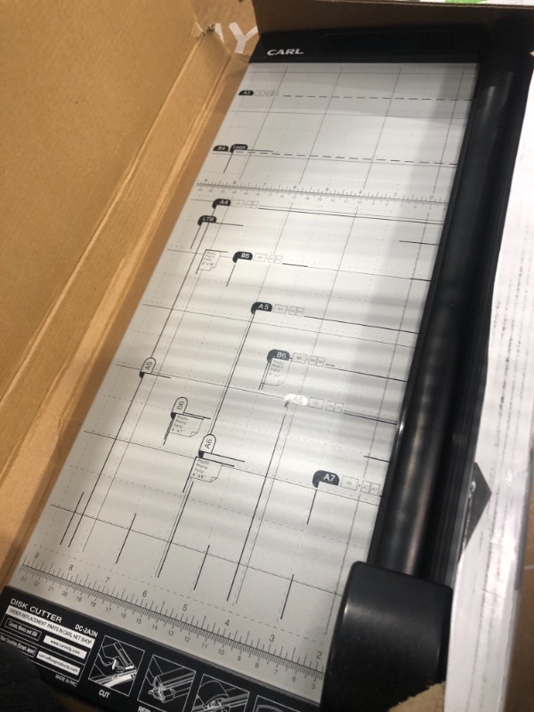 Photo 2 of Carl 18 inch DC-2A3N Premium Rotary Paper Trimmer, Metal Base, 15 Sheet Cutting Capacity.