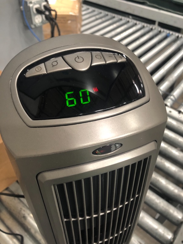 Photo 3 of Lasko 1500W Digital Ceramic Space Heater with Remote, 755320, Silver