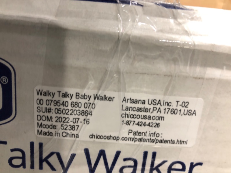 Photo 2 of Chicco Walky Talky Baby Walker - Flora | Purple/Grey