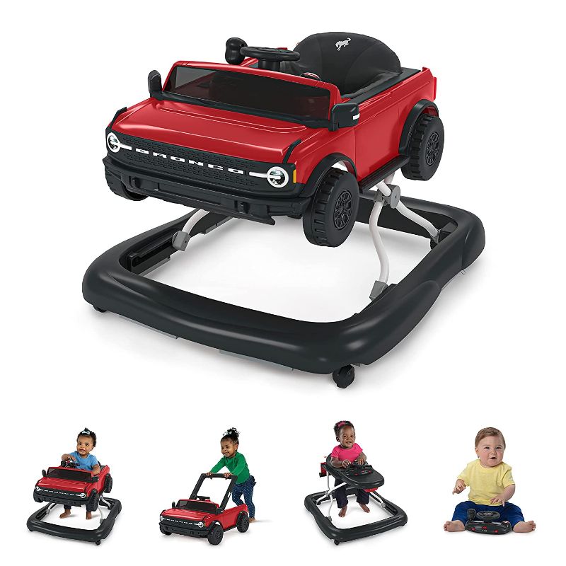 Photo 1 of Bright Starts Ford Bronco Ways to Play 4-in-1 Baby Activity Push Walker, Race Red, Unisex, Age 6 Months +
